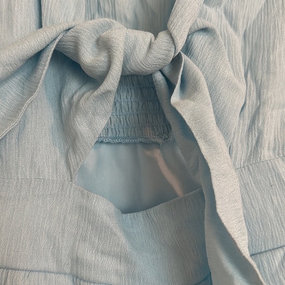 Blue Keyhole Romper - Picture 2 of 5